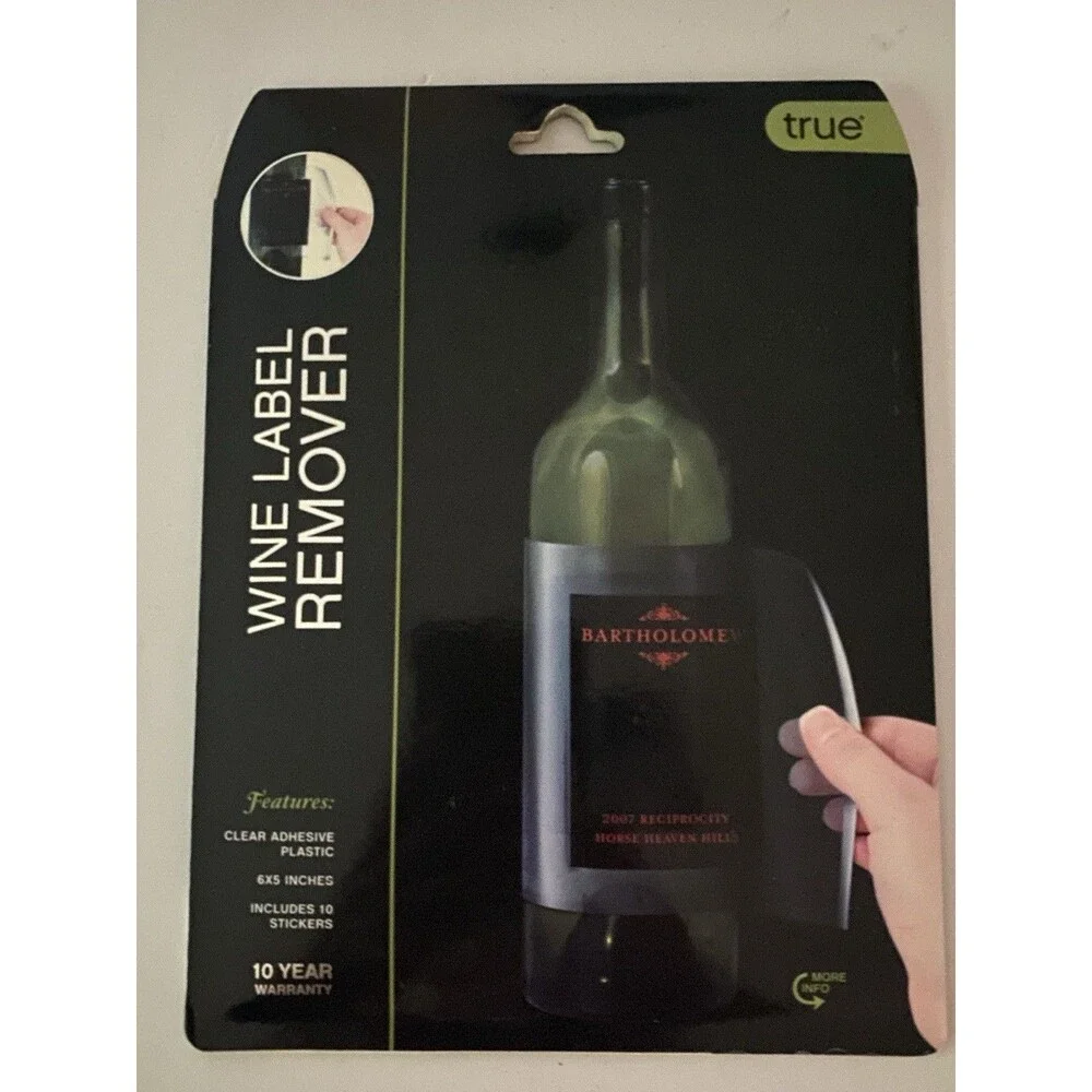🍷 10 Wine Beer Champagne Label Remover Saver Preserver Laminate Lift 6